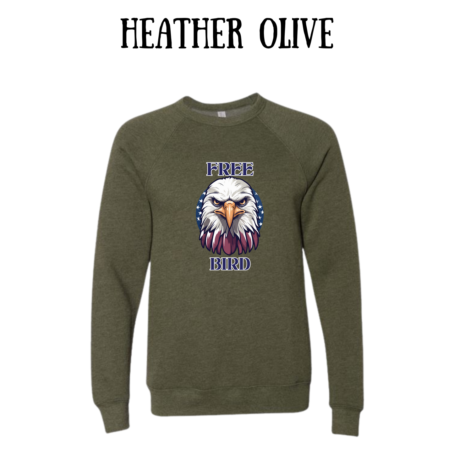 PP - Free Bird - Sponge Fleece Raglan Sweatshirt - Greens, Neutrals