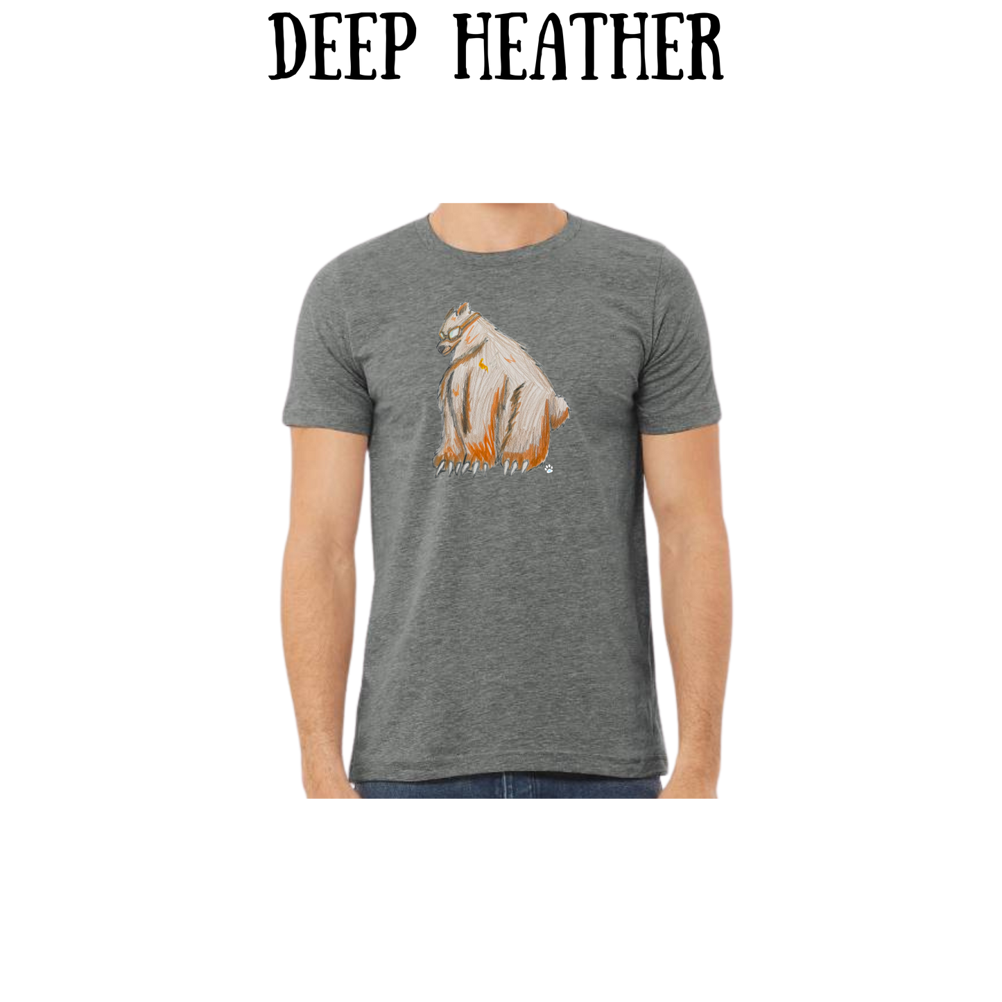 AC - Muscle Bear - Unisex Tee - Pinks, Purples, Neutrals