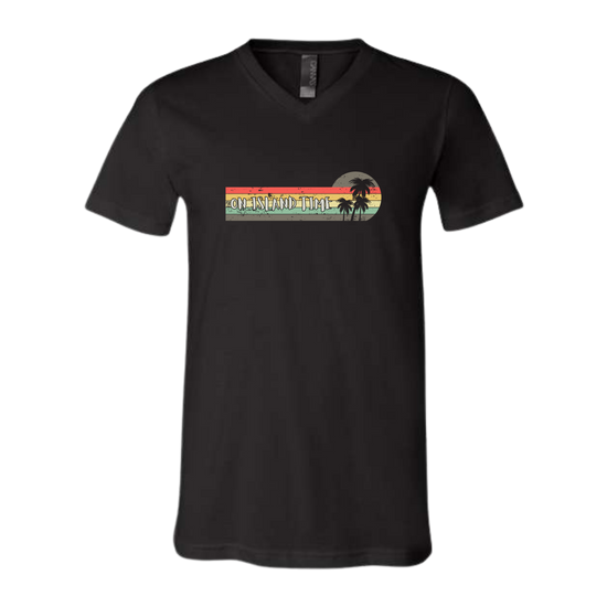 On Island Time - Bella+Canvas - Unisex V-Neck - Neutral Colors
