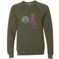 HP - If The Broom Fits - Sponge Fleece Raglan Sweatshirt - Greens, Neutrals