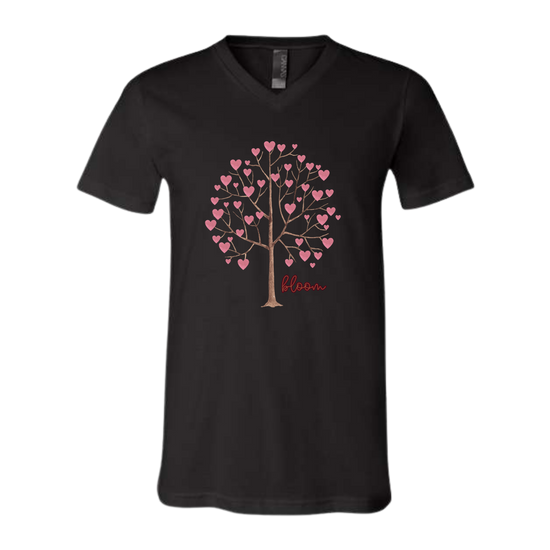Bloom - Bella+Canvas - Unisex V-Neck - Neutral Colors