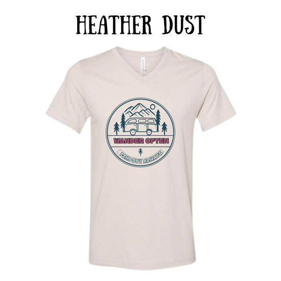 CP - Wander Often - Unisex V-Neck - Neutral Colors