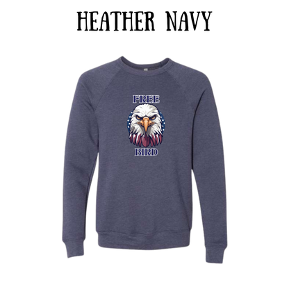 PP - Free Bird - Sponge Fleece Raglan Sweatshirt - Blues, Purples