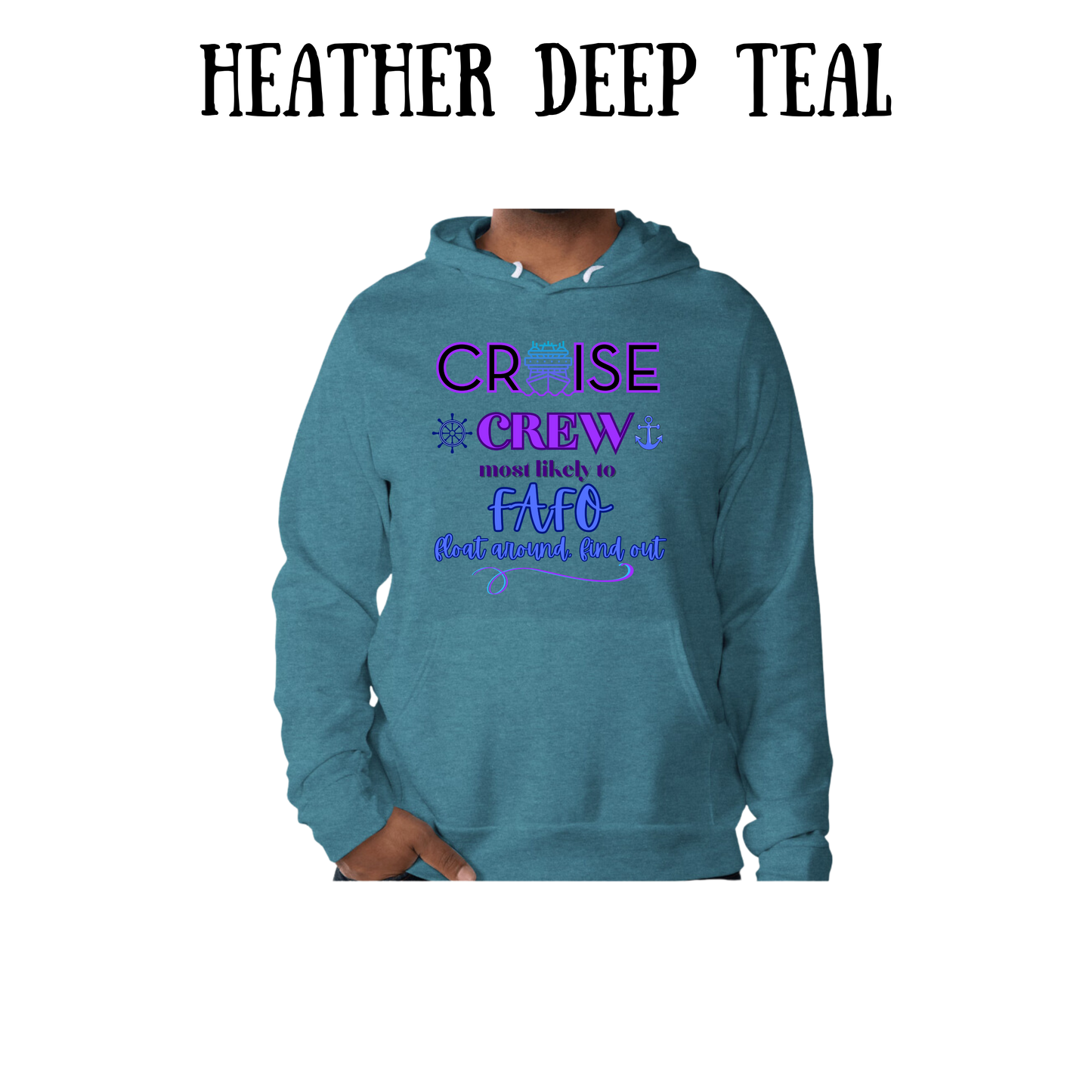 VP - Cruise Crew FAFO - Sponge Fleece Hoodie - Blues, Purples