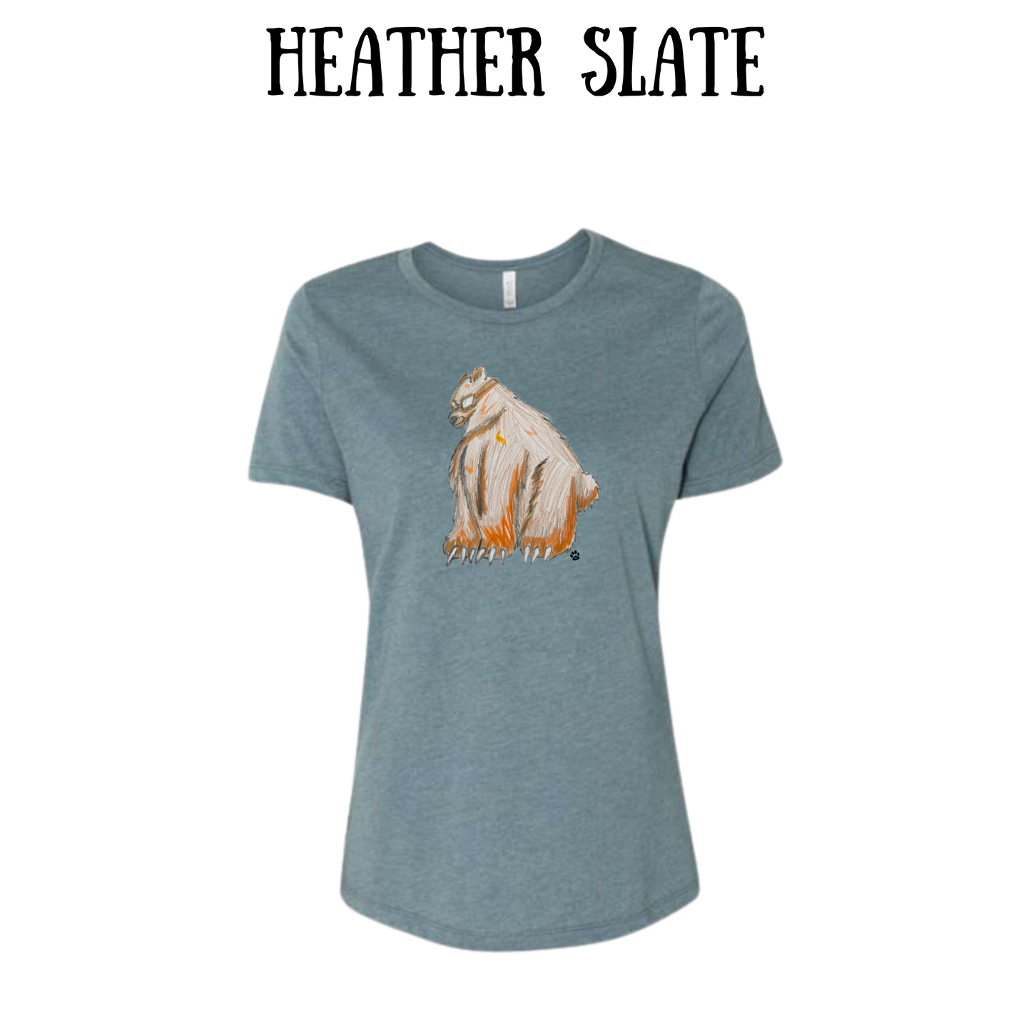 AC - Muscle Bear - Women's Relaxed Fit Tee - Neutrals