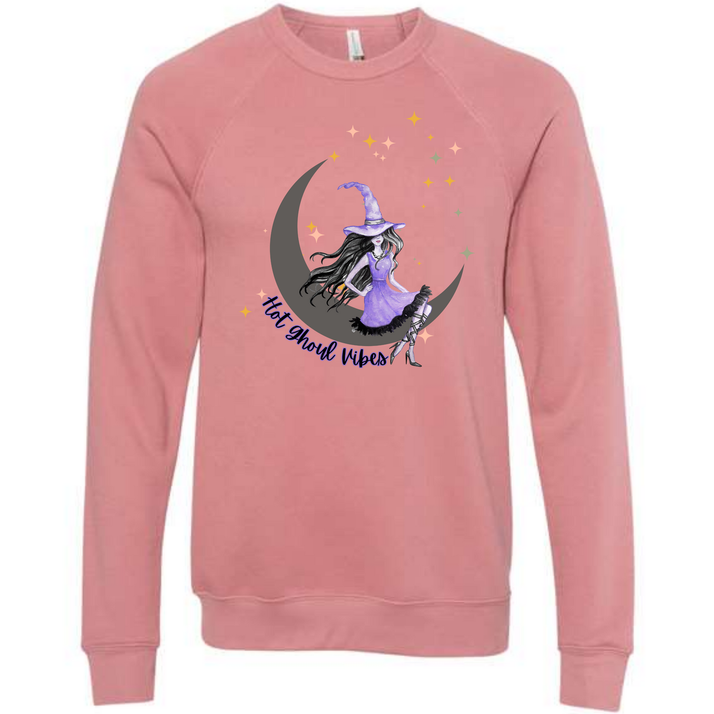 HP - Hot Ghoul Vibes - Sponge Fleece Raglan Sweatshirt - Assorted Colors