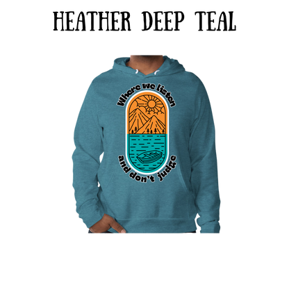 CP - Where We Listen and Don't Judge - Sponge Fleece Hoodie - Blues, Purples