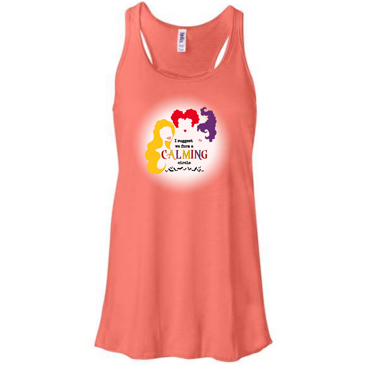 Calming Circle - Women's Flowy Racerback Tank - Assorted Colors