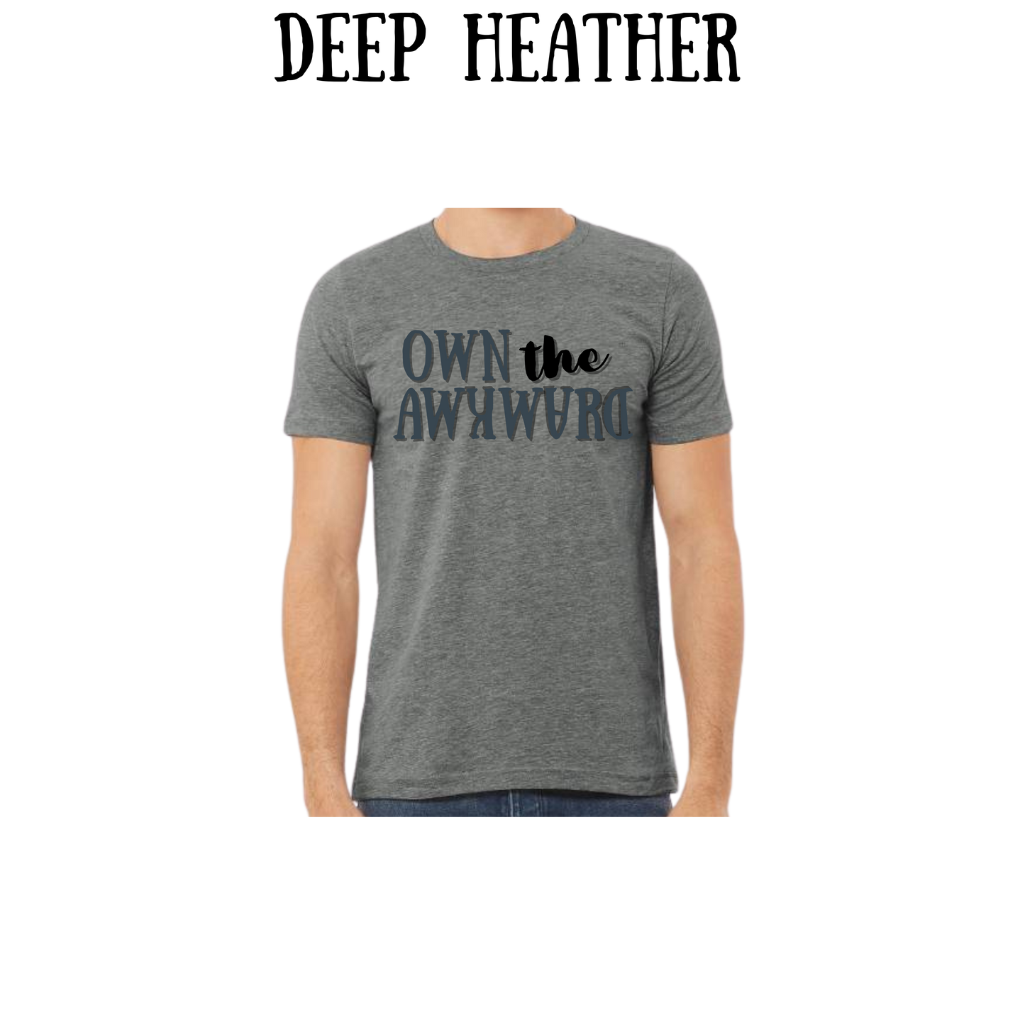 own the awkward - unisex tee - pinks, purples, neutrals