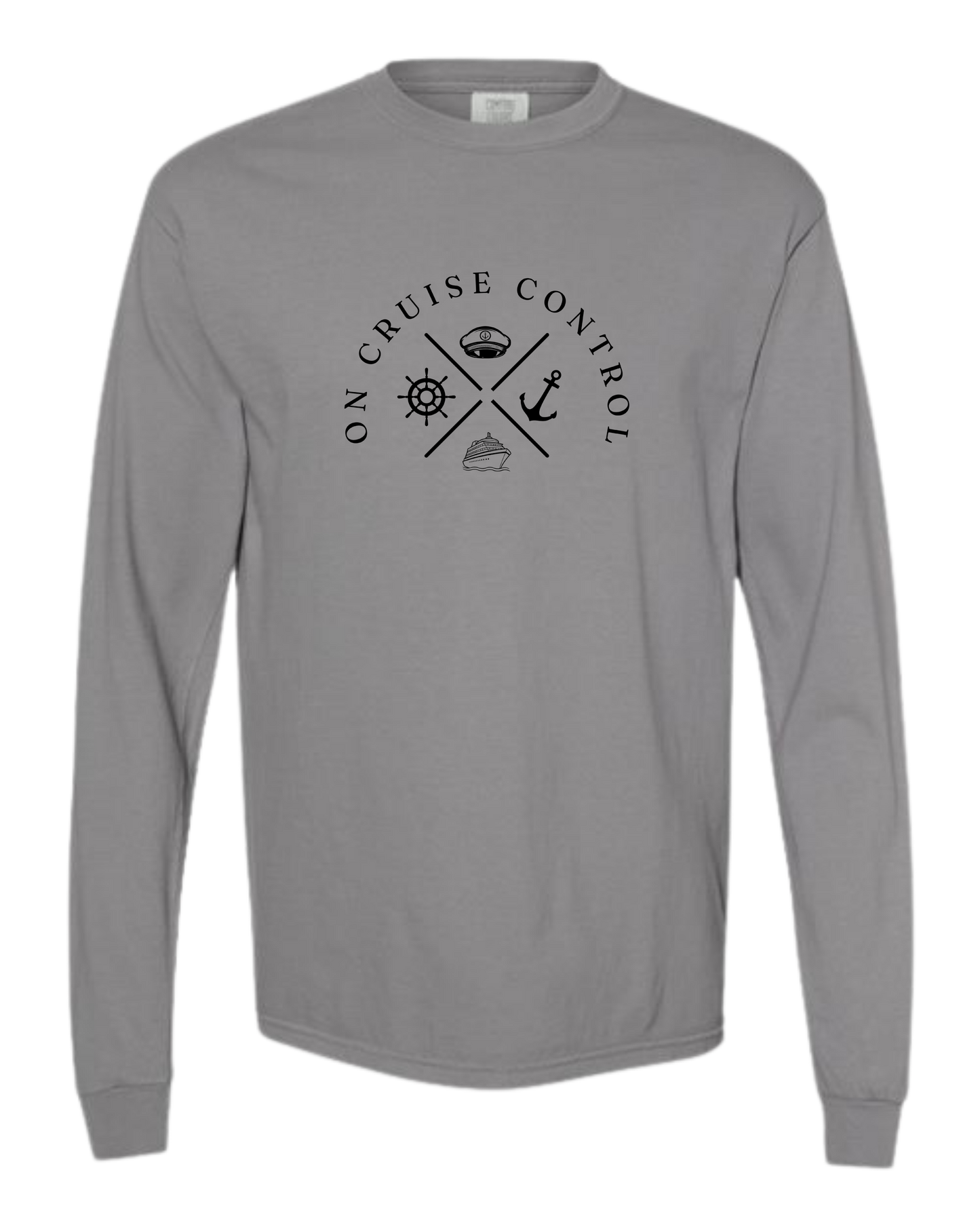 On Cruise Control - Comfort Colors - Heavyweight Long Sleeve Tee - Neutral Colors