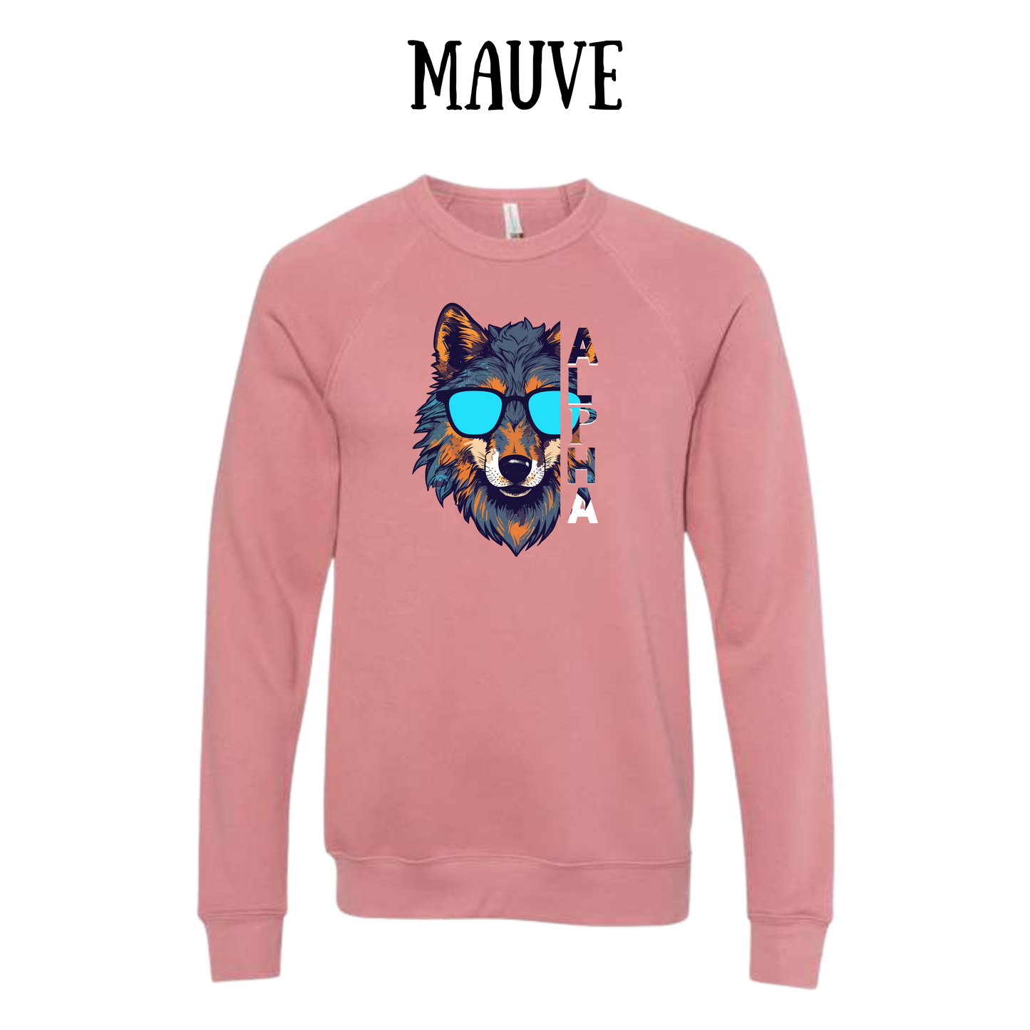 BP - Alpha - Sponge Fleece Raglan Sweatshirt - Assorted Colors