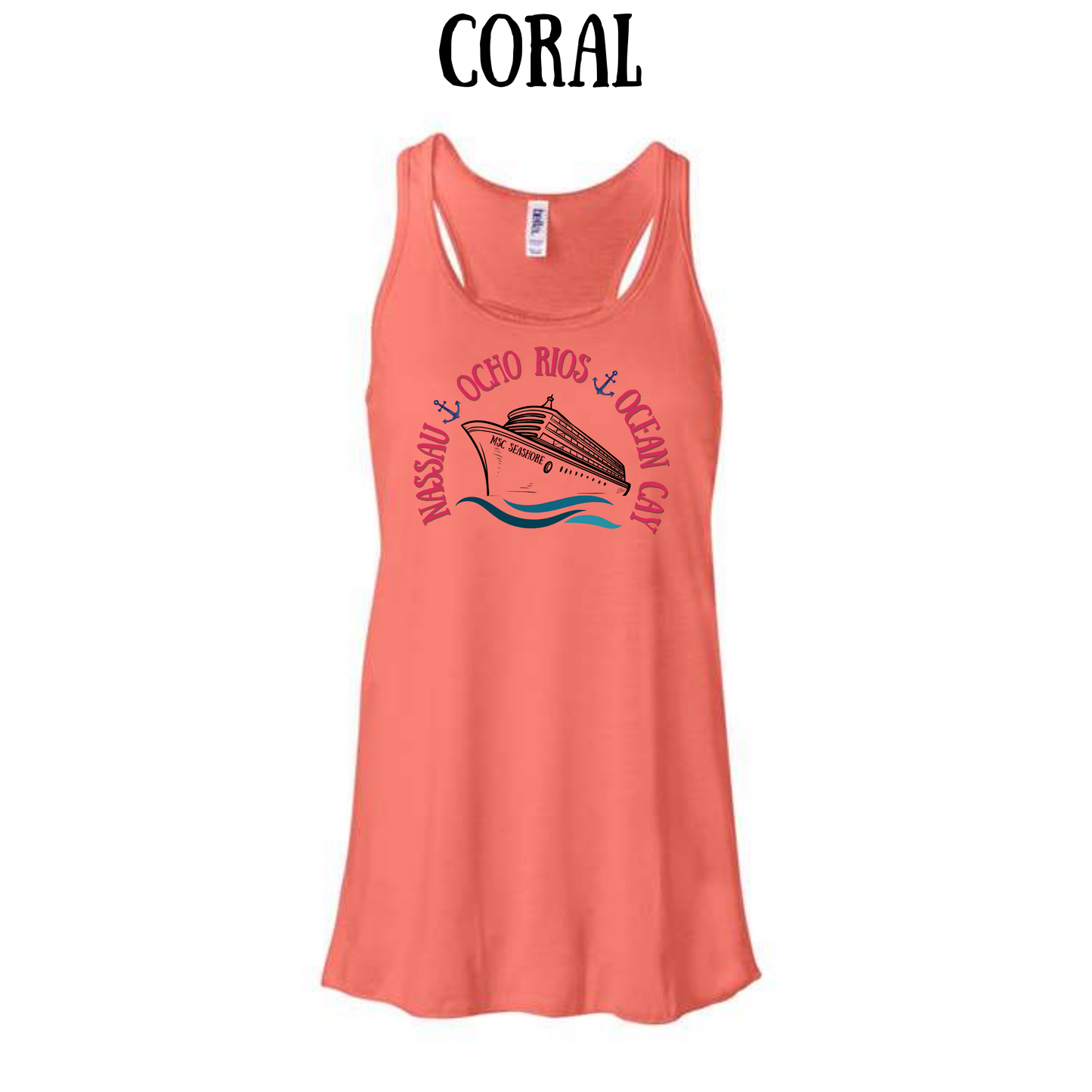 VP - MSC Seashore - Women's Flowy Racerback Tank