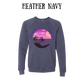 VP - Sunsets & No Regrets - Sponge Fleece Raglan Sweatshirt - Blues, Purples
