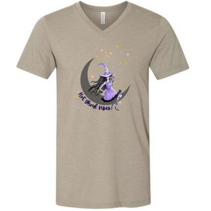 HP - Hot Ghoul Vibes - Unisex V-Neck - Neutral Colors