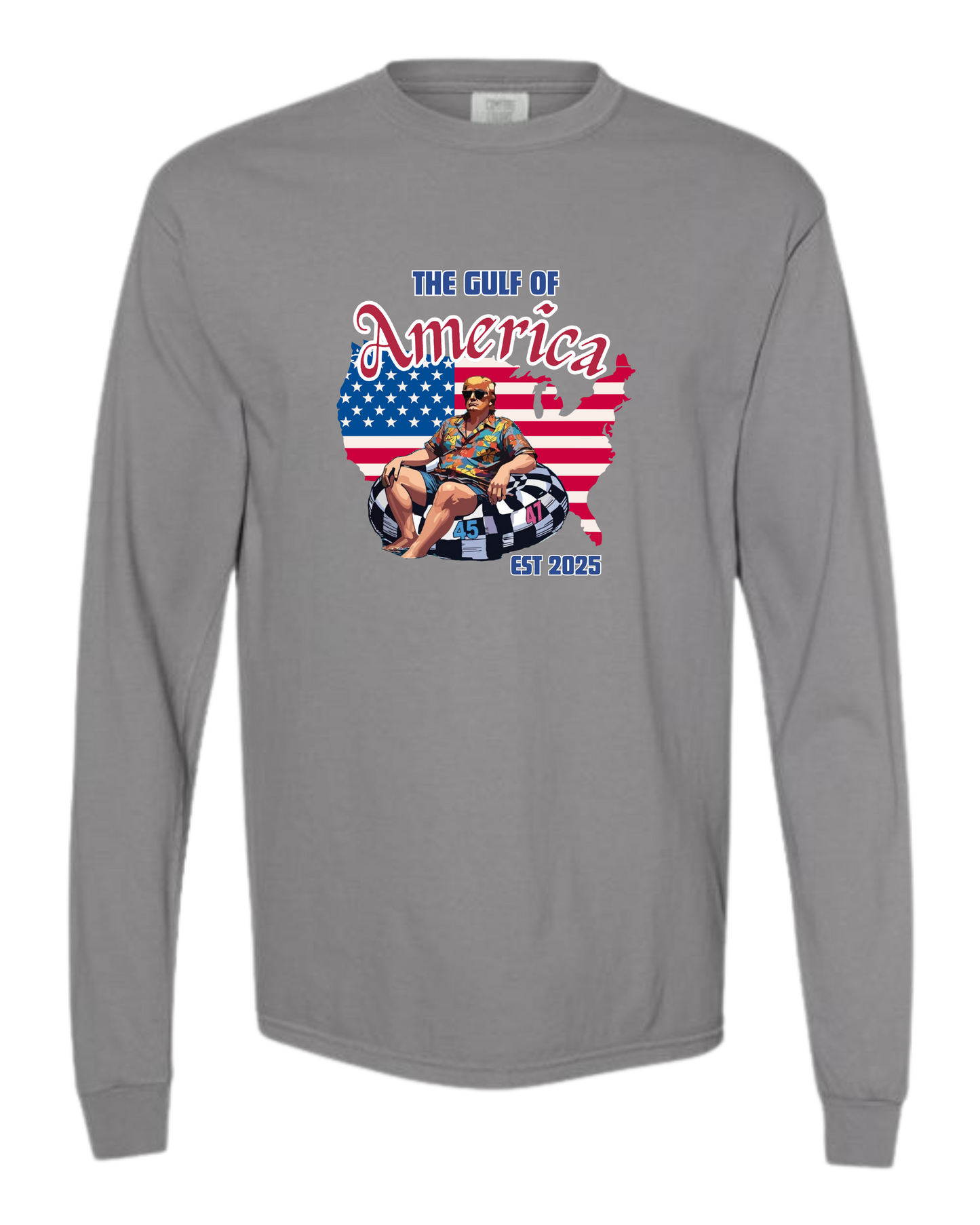 The Gulf of America - Comfort Colors - Heavyweight Long Sleeve Tee - Neutral Colors
