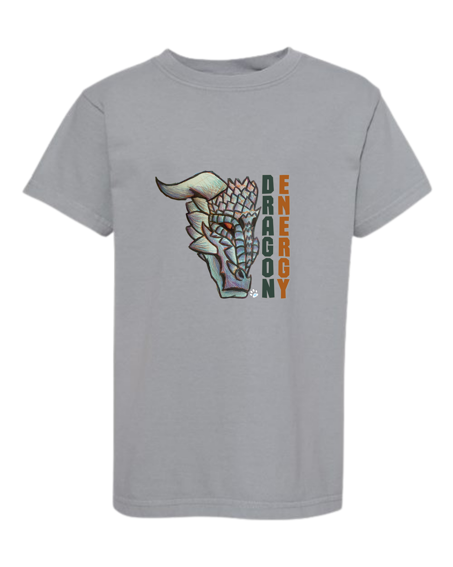Dragon Energy - Comfort Colors - Heavyweight Youth Tee - Neutral Colors & Blues