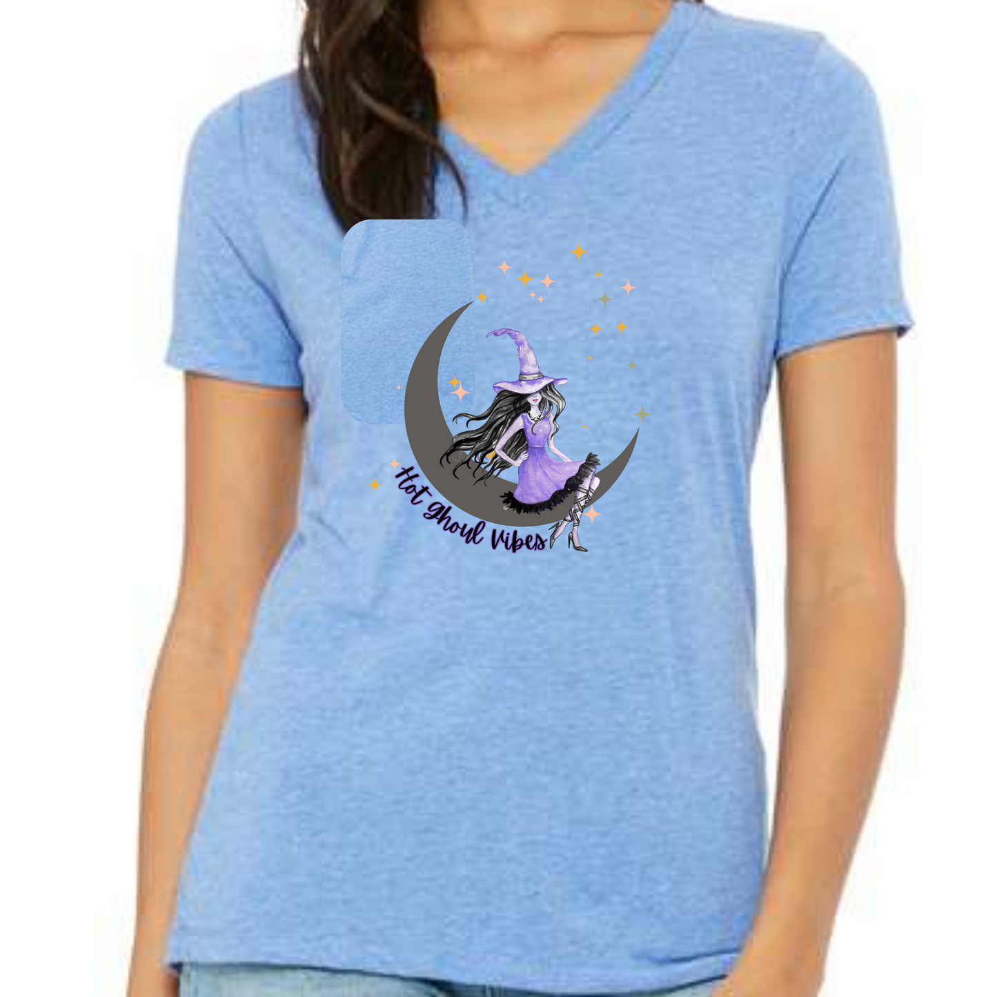 Hot Ghoul Vibes - Women's V-Neck - Assorted Colors