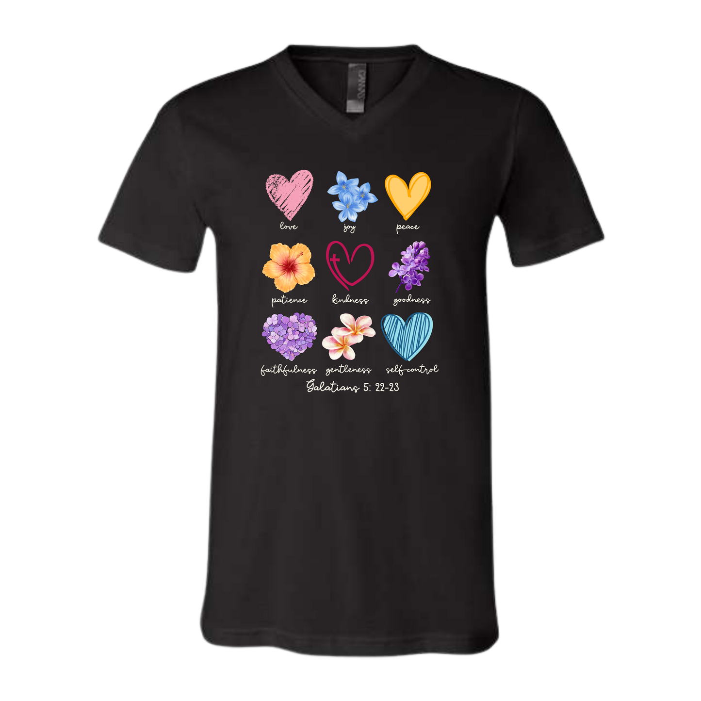 Galatians 5 - Spring - Bella+Canvas - Unisex V-Neck - Neutral Colors