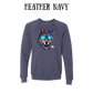 BP - Alpha - Sponge Fleece Raglan Sweatshirt - Blues, Purples