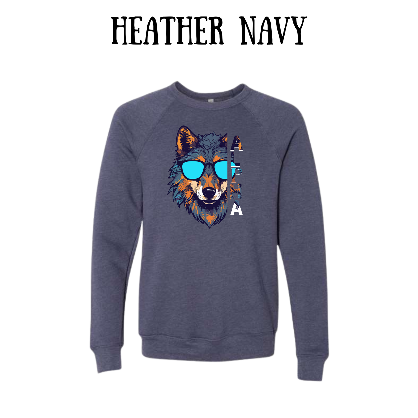 BP - Alpha - Sponge Fleece Raglan Sweatshirt - Blues, Purples