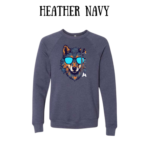 BP - Alpha - Sponge Fleece Raglan Sweatshirt - Blues, Purples