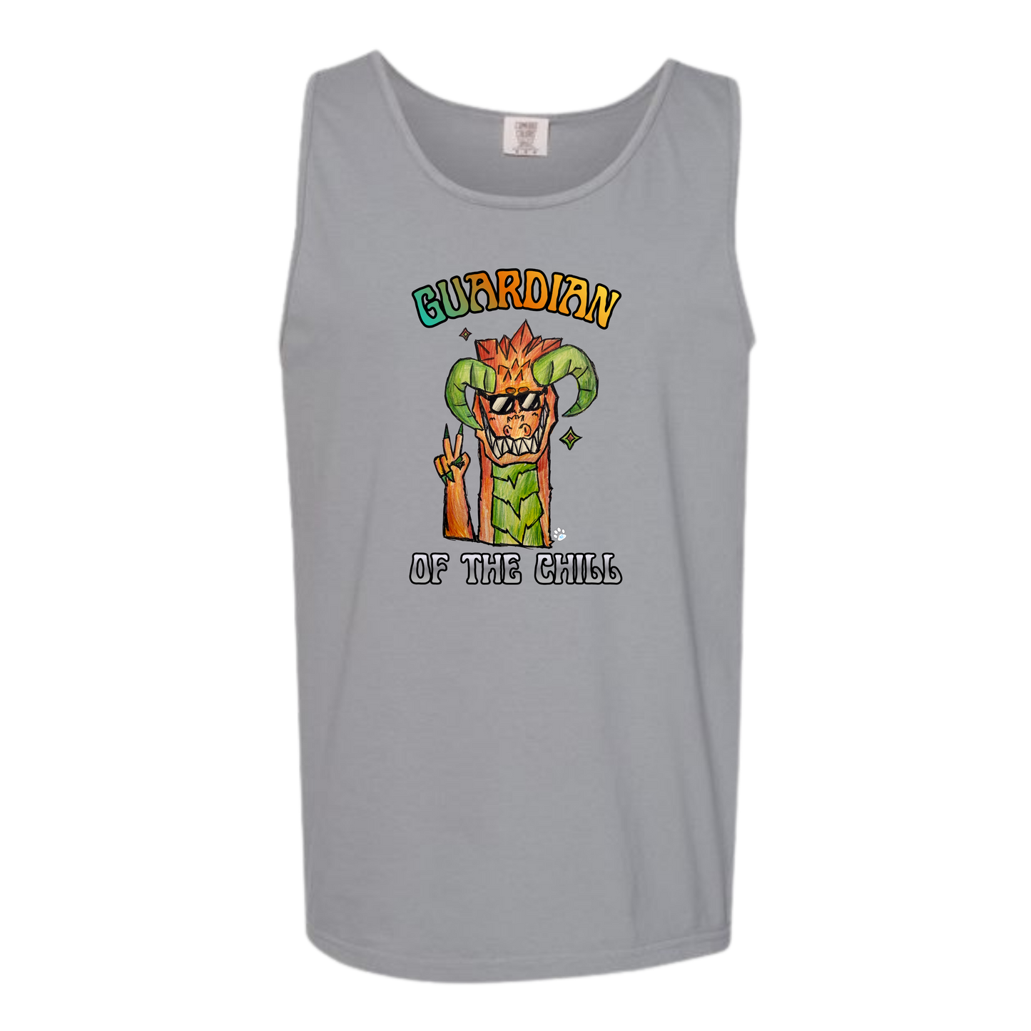Guardian of The Chill - Comfort Colors - Unisex Tank - Neutral Colors & Blues