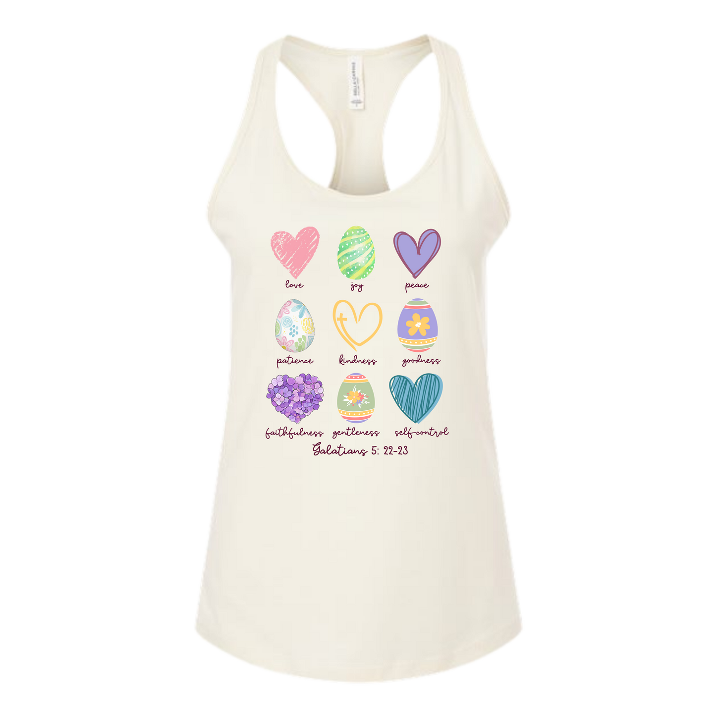 Galatians 5 - Easter - Bella+Canvas - Women's Jersey Racerback Tank