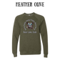 CP - Bear Lake Utah - Sponge Fleece Raglan Sweatshirt - Greens, Neutrals