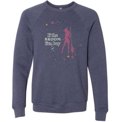 HP - If The Broom Fits - Sponge Fleece Raglan Sweatshirt - Blues, Purples