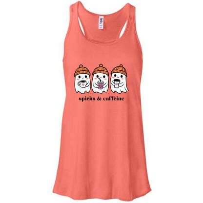 HP - Spirits & Caffeine - Women's Flowy Racerback Tank
