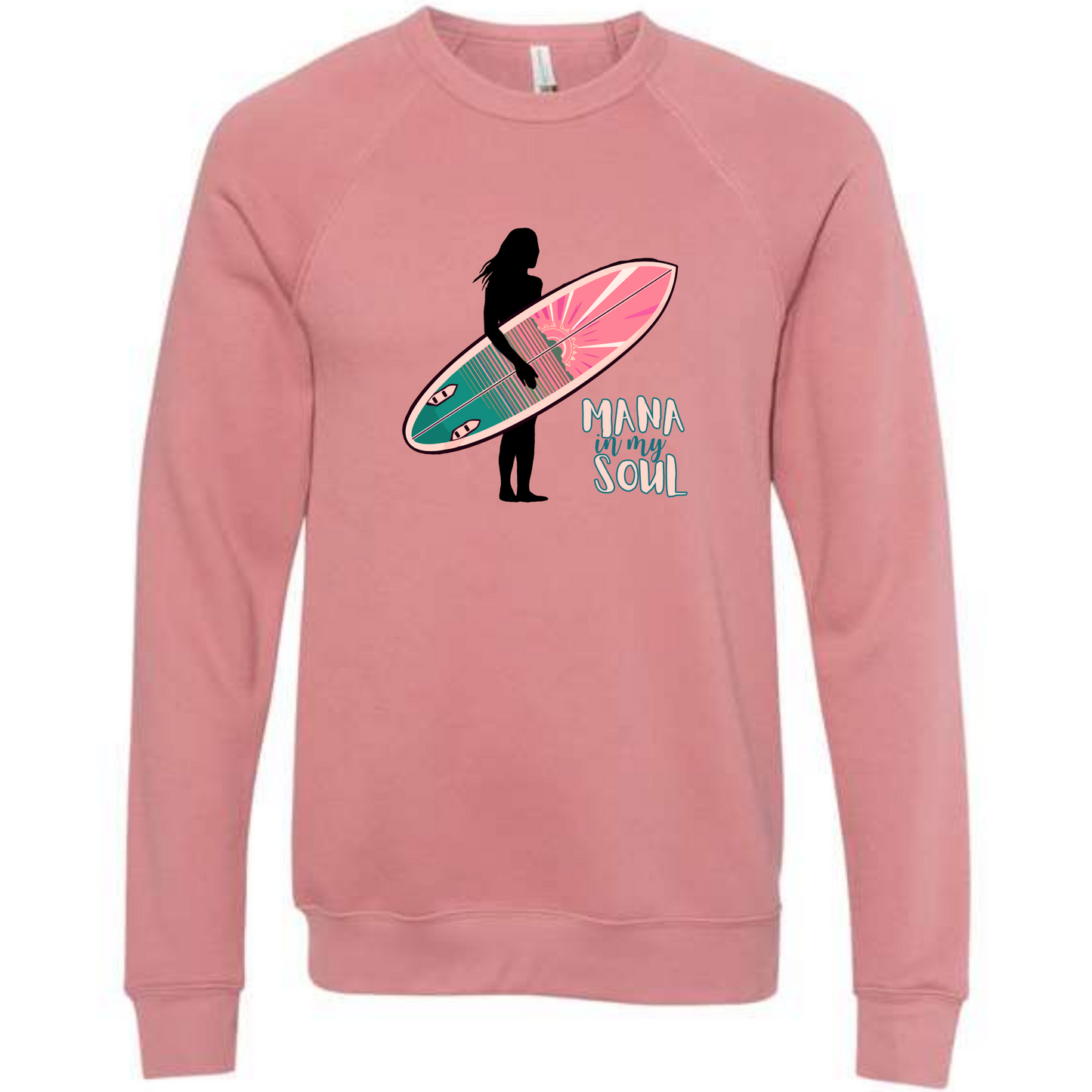 Mana in My Soul - Sponge Fleece Raglan Sweatshirt - Assorted Colors