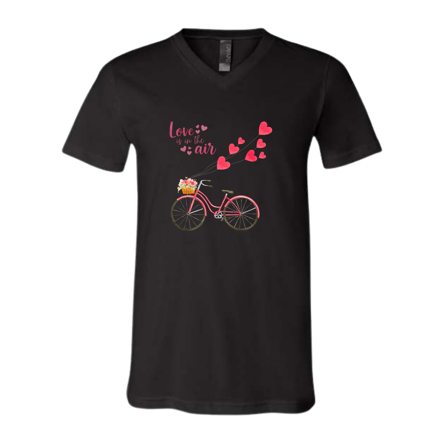 Love is in the Air - Bella+Canvas - Unisex V-Neck - Neutral Colors