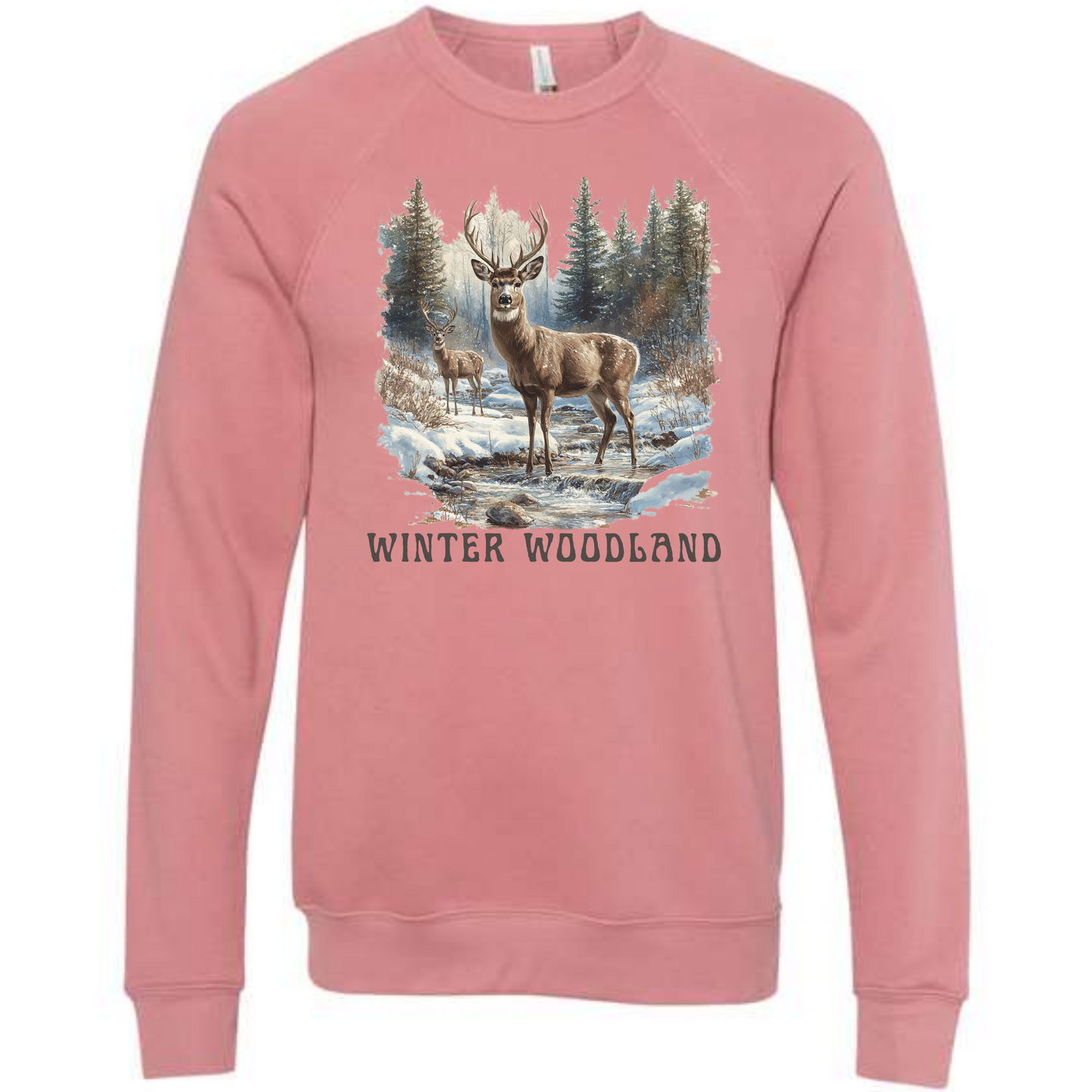 Winter Wonderland - Sponge Fleece Raglan Sweatshirt - Assorted Colors