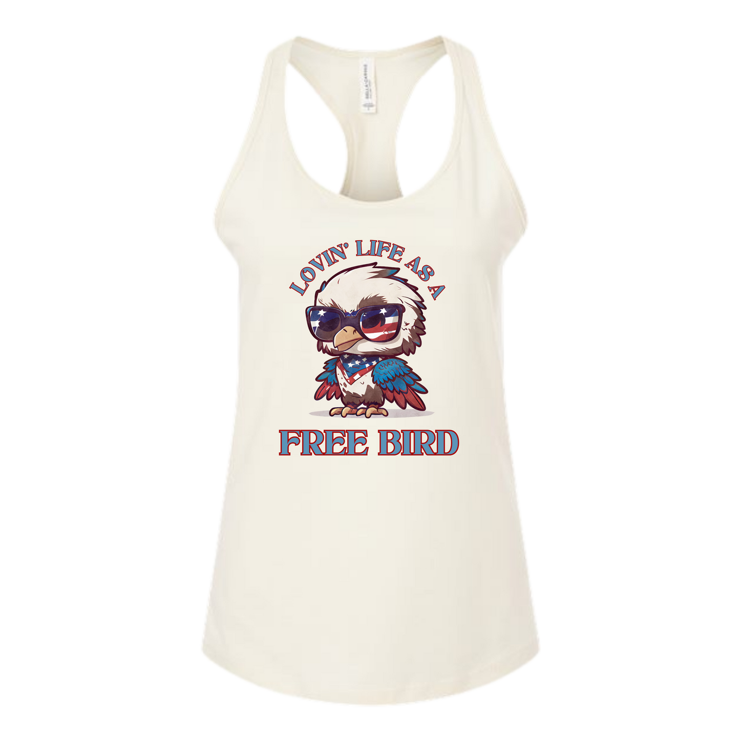 Lovin' Life as a Free Bird - Bella+Canvas - Women's Jersey Racerback Tank