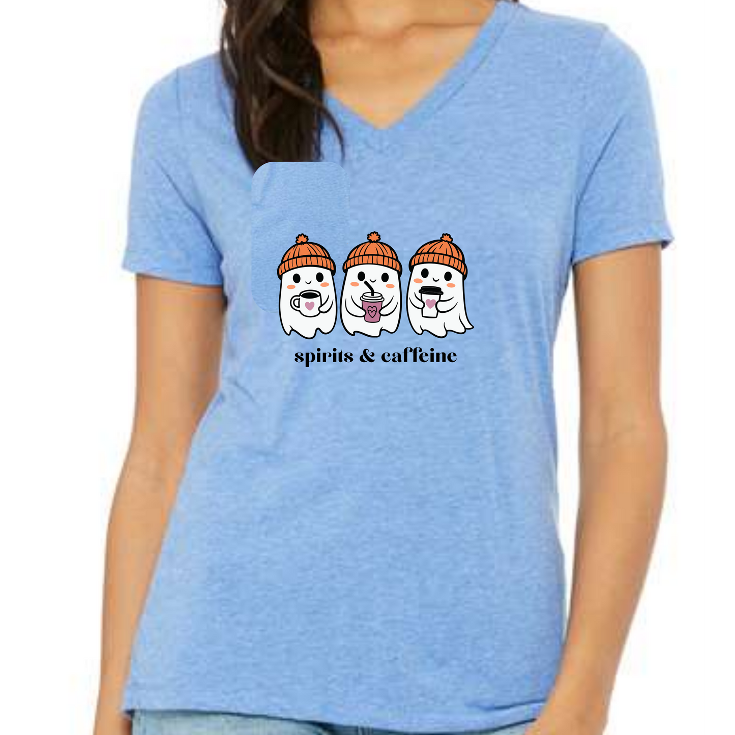Spirits & Caffeine - Women's V-Neck - Assorted Colors