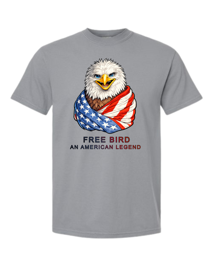 Free Bird An American Legend - Comfort Colors - Heavyweight Unisex Tee - Neutral Colors