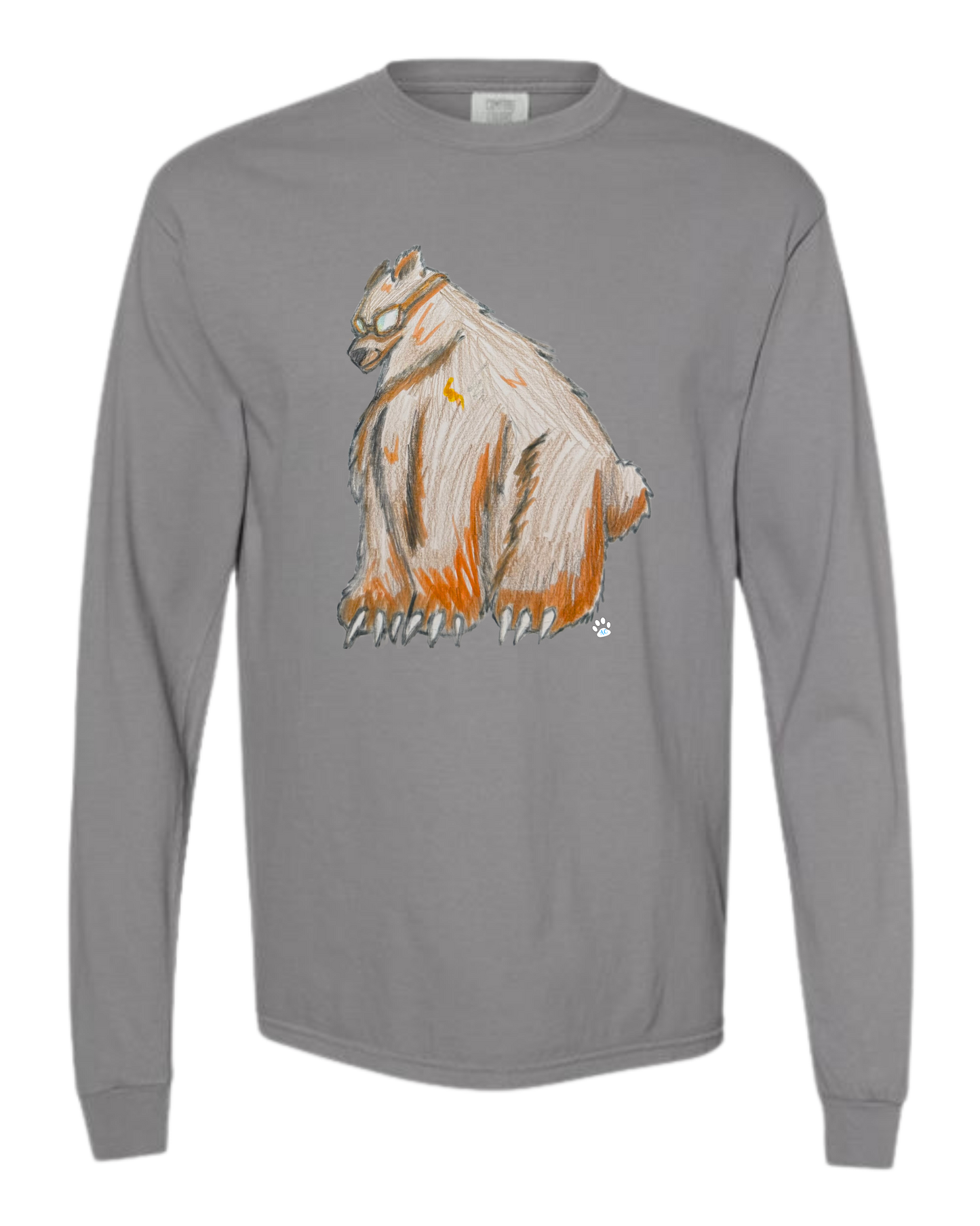 Muscle Bear - Comfort Colors - Heavyweight Long Sleeve Tee - Neutral Colors