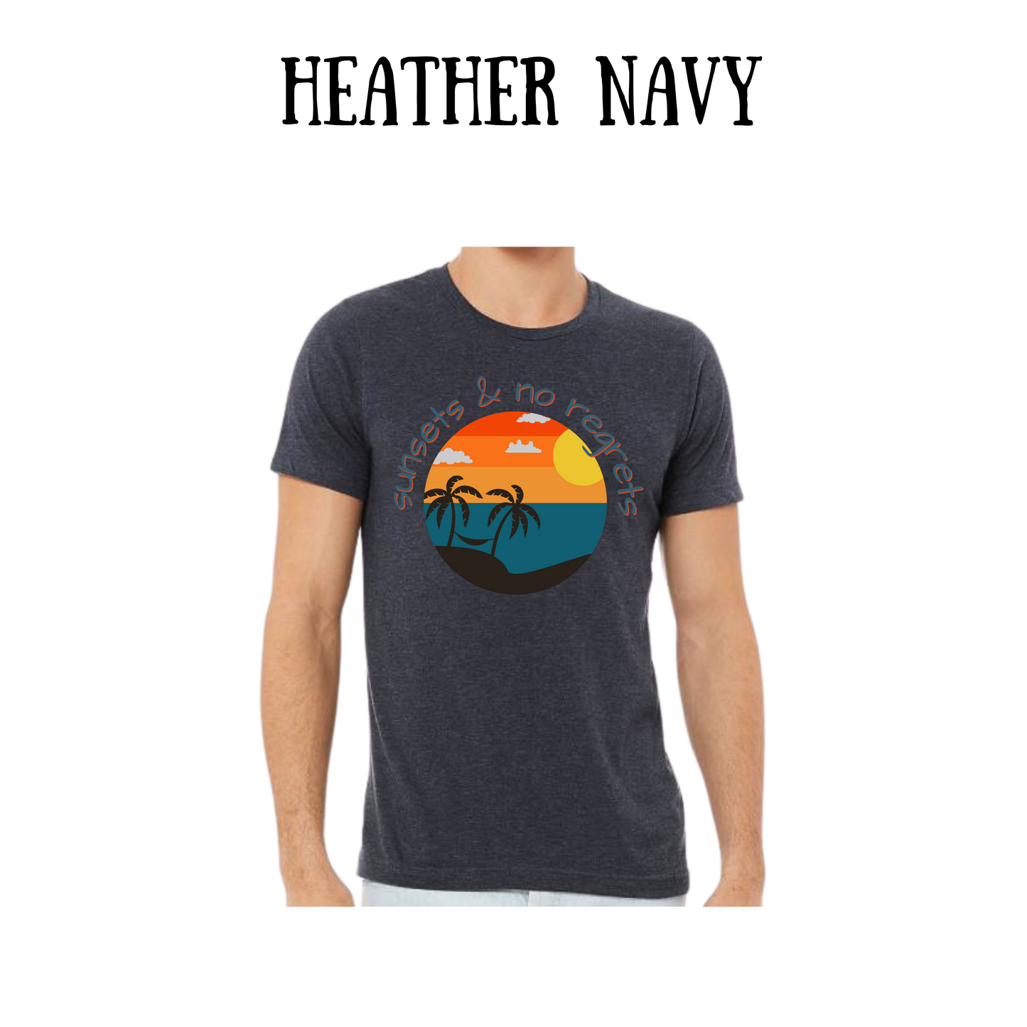 VP - Sunsets & No Regrets - Unisex Tee - Blues