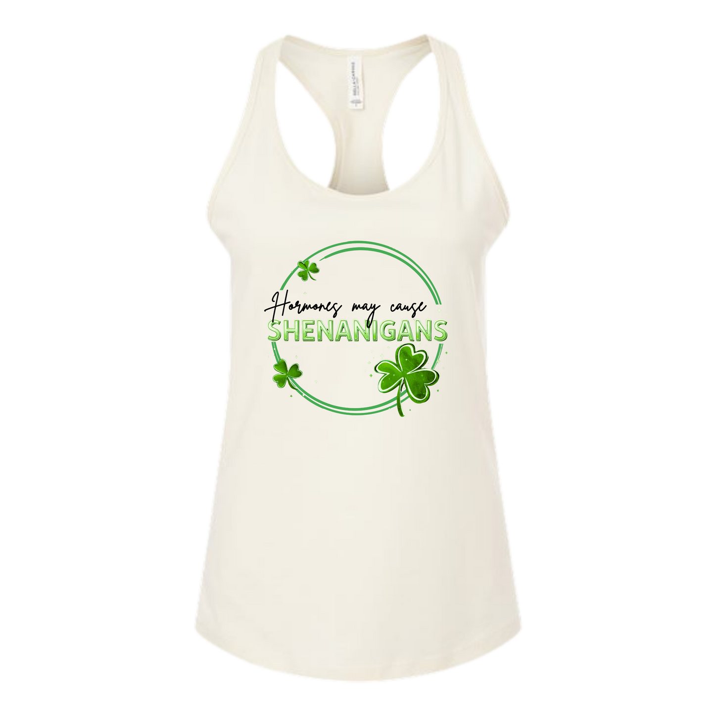 Hormones May Cause Shenanigans - Bella+Canvas - Women's Jersey Racerback Tank