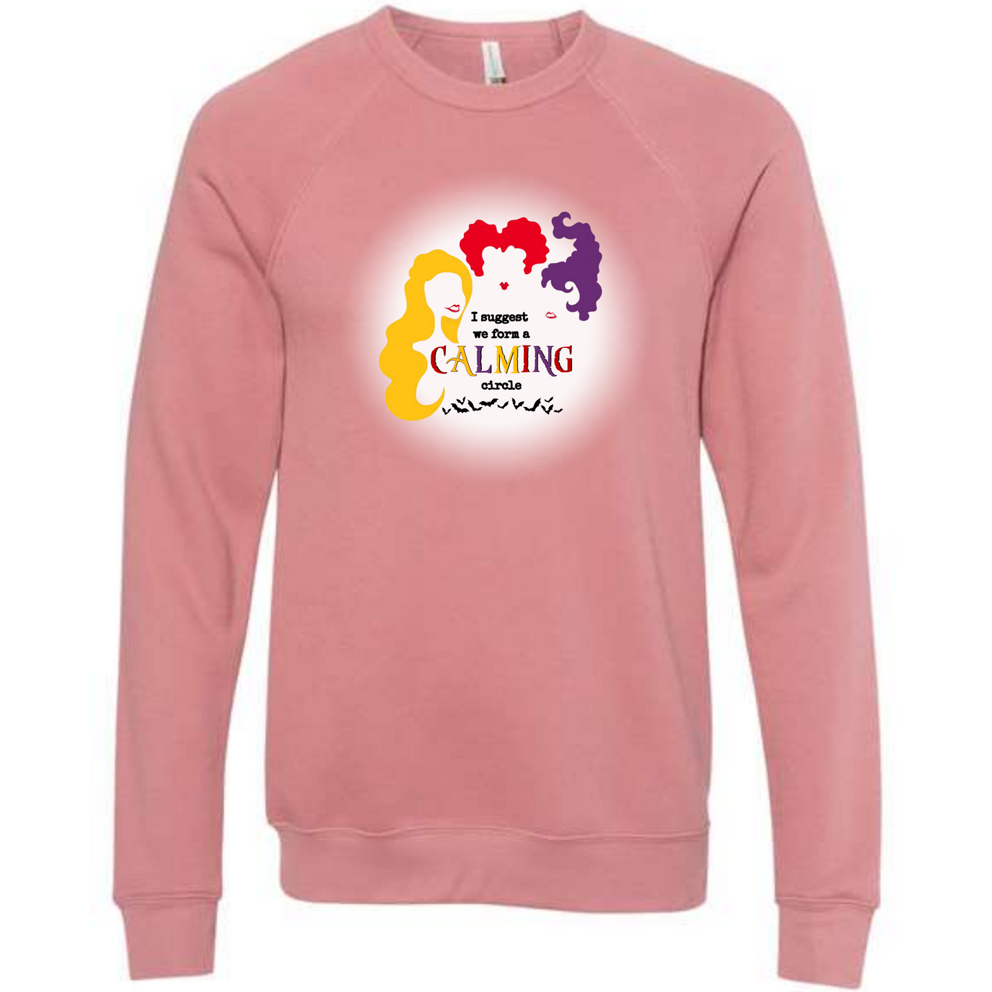 Calming Circle - Sponge Fleece Raglan Sweatshirt - Assorted Colors