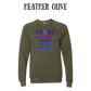 VP - Cruise Crew FAFO - Sponge Fleece Raglan Sweatshirt - Greens, Neutrals
