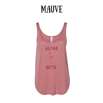 beta to alpha - women's flowy tank