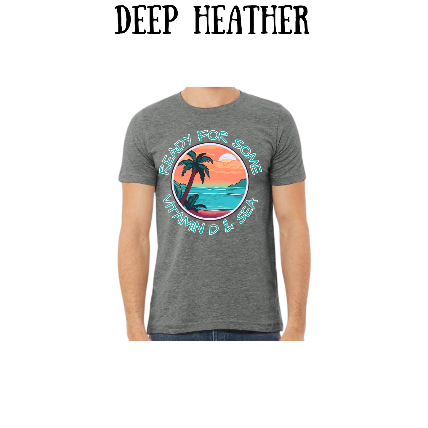 VP - Ready For Some Vitamin D & Sea - Unisex Tee - Pinks, Purples, Neutrals