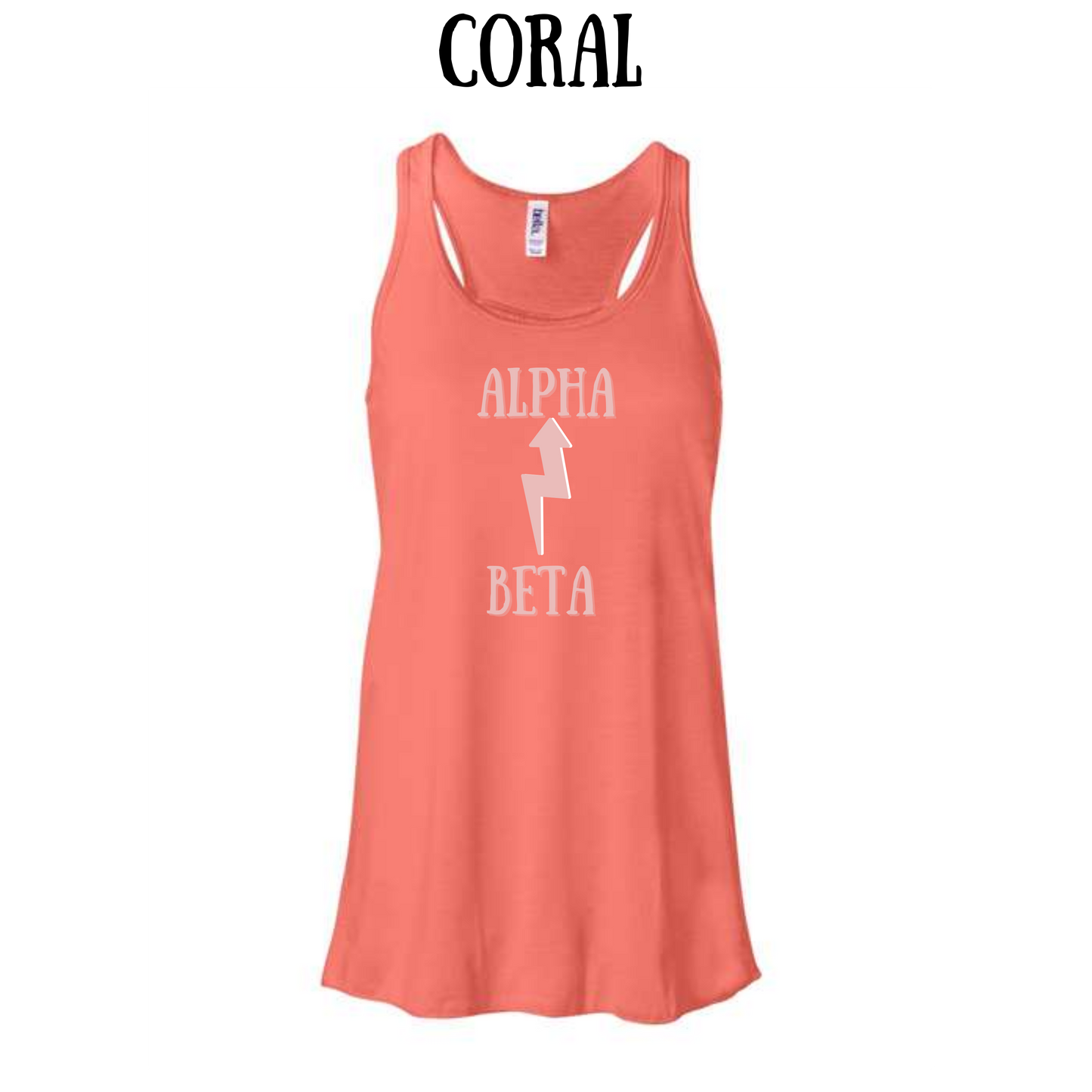 BP - Beta to Alpha - Women's Flowy Racerback Tank