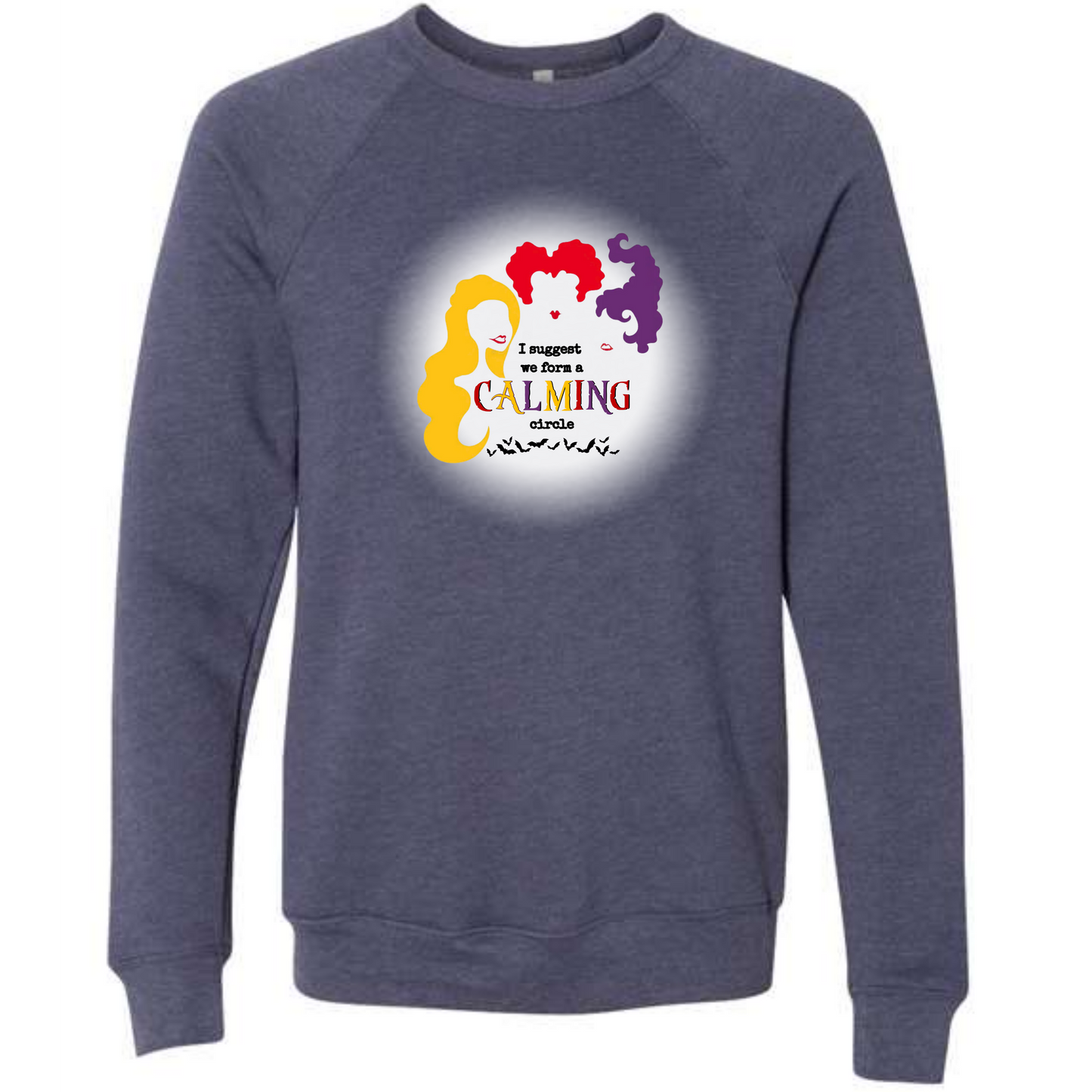 HP - Calming Circle - Sponge Fleece Raglan Sweatshirt - Blues, Purples