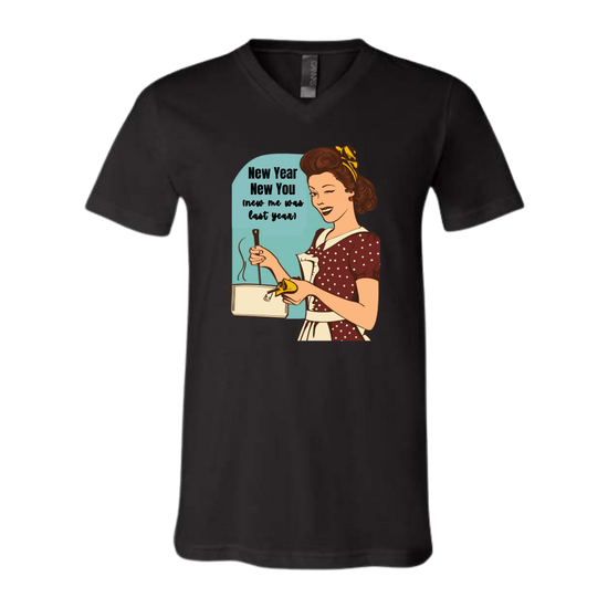 New Year New You - Bella+Canvas - Unisex V-Neck - Neutral Colors