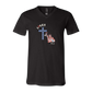Loves Jesus & America too - Bella+Canvas - Unisex V-Neck - Neutral Colors