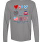 Galatians 5 - Patriotic - Comfort Colors - Heavyweight Long Sleeve Tee - Neutral Colors