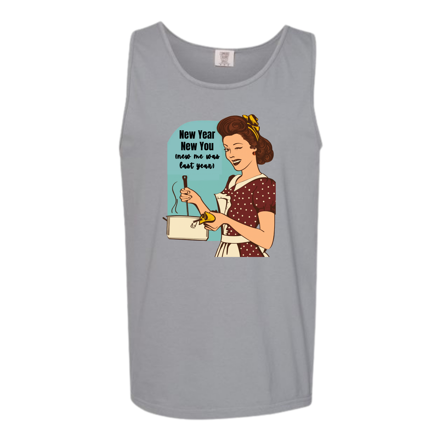 New Year New You - Comfort Colors - Unisex Tank - Neutral Colors & Blues