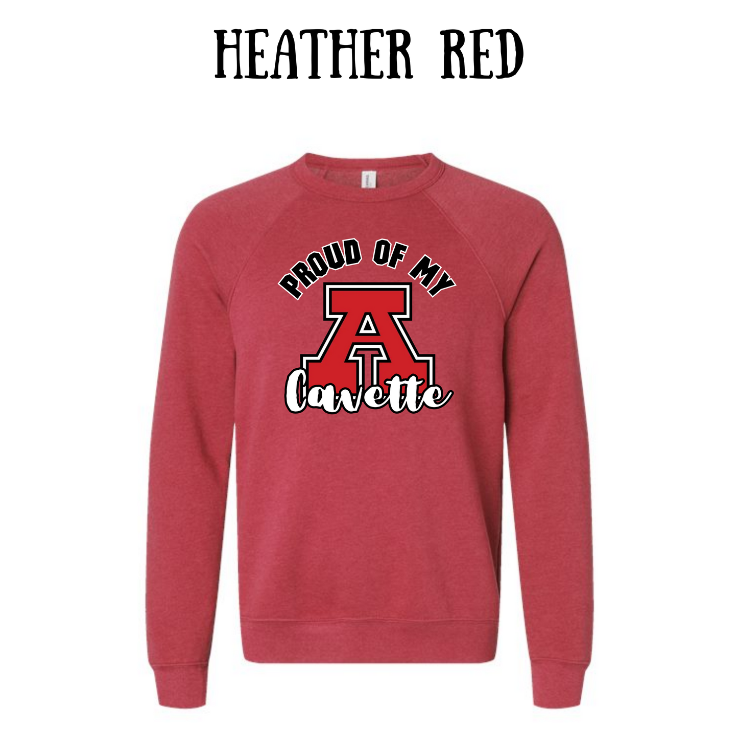 AFHS Cavettes - Sponge Fleece Raglan Sweatshirt - Assorted Colors